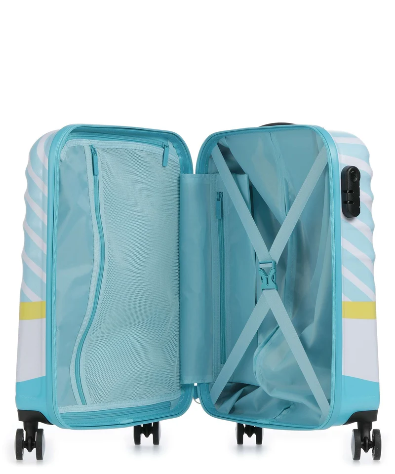 American Tourister Wavebreaker Disney Maleta con 4 ruedas mickey blue kiss
