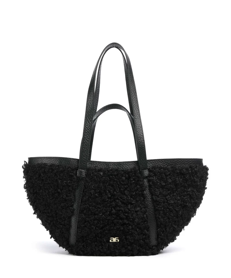 Abro Latxa Cosmo Medium Bolsa shopping black/gold