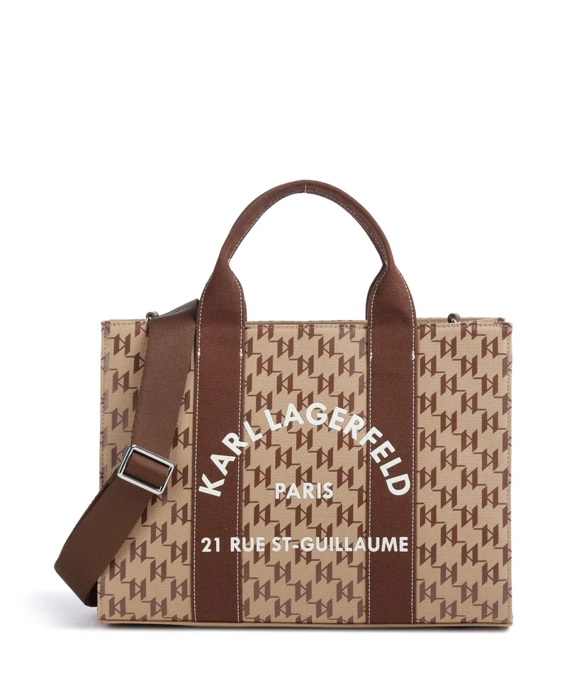 Karl Lagerfeld K/Rue St Guillaume Monogram Medium Bolso de mano monogram nougat brown