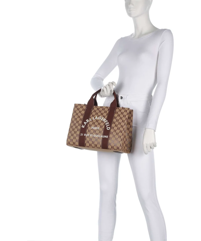 Karl Lagerfeld K/Rue St Guillaume Monogram Medium Bolso de mano monogram nougat brown