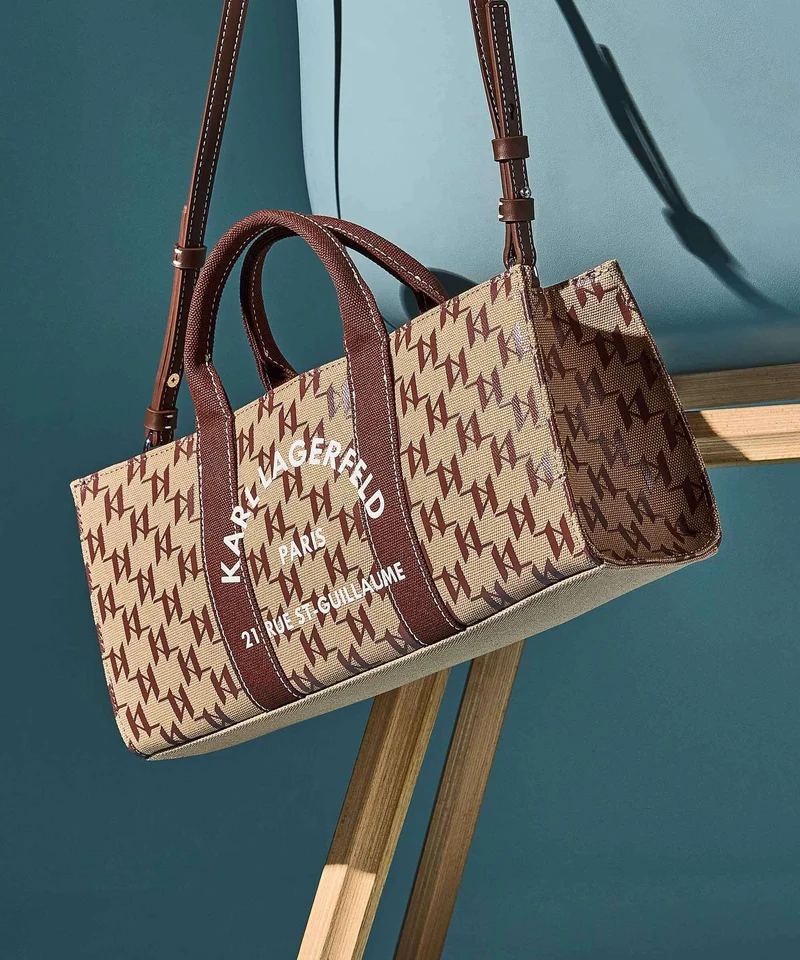 Karl Lagerfeld K/Rue St Guillaume Monogram Bolso de mano monogram nougat brown