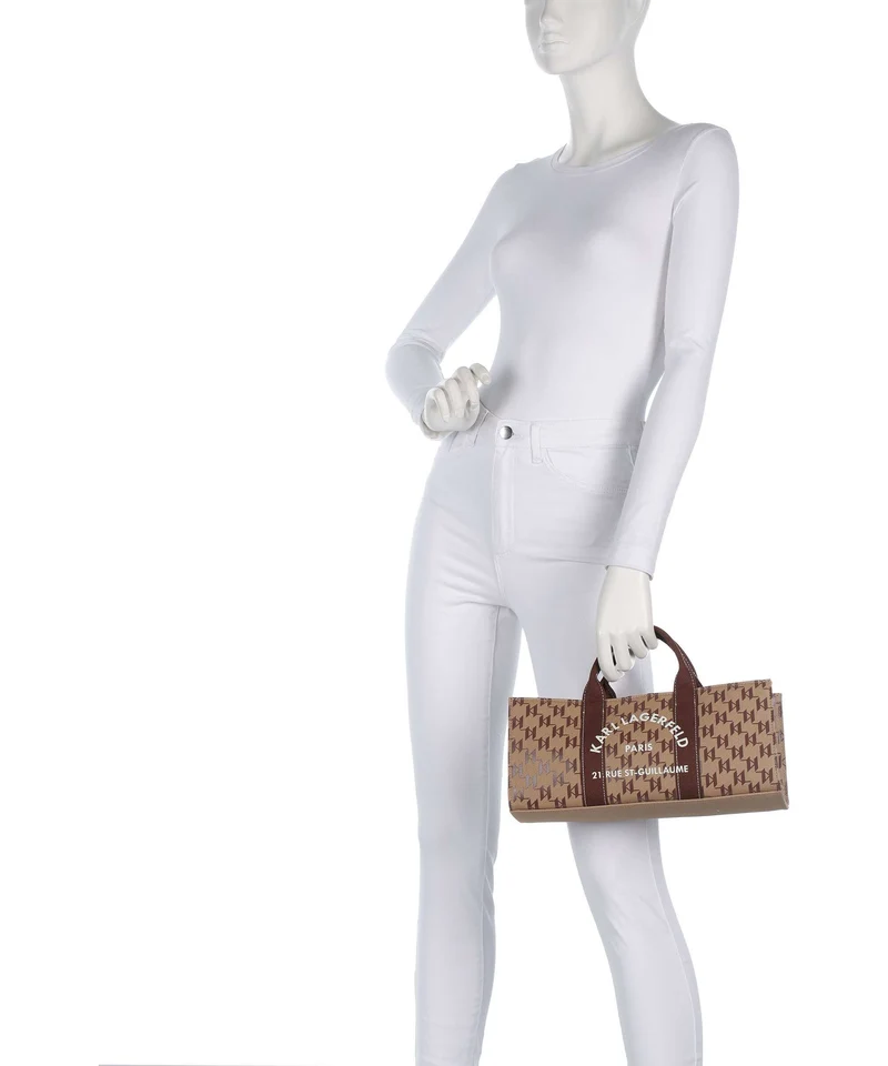 Karl Lagerfeld K/Rue St Guillaume Monogram Bolso de mano monogram nougat brown
