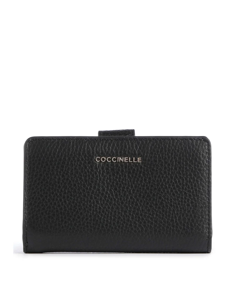 Coccinelle Metallic Soft Monedero noir