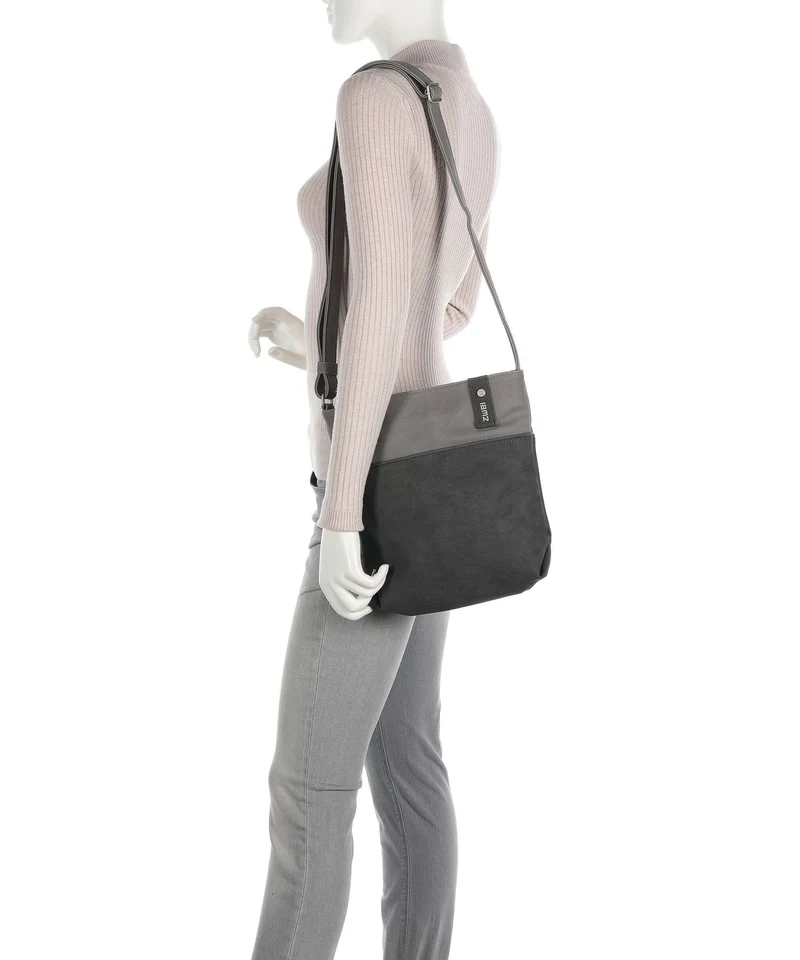 Zwei Jana J10 Bolso de hombro nubuk stone
