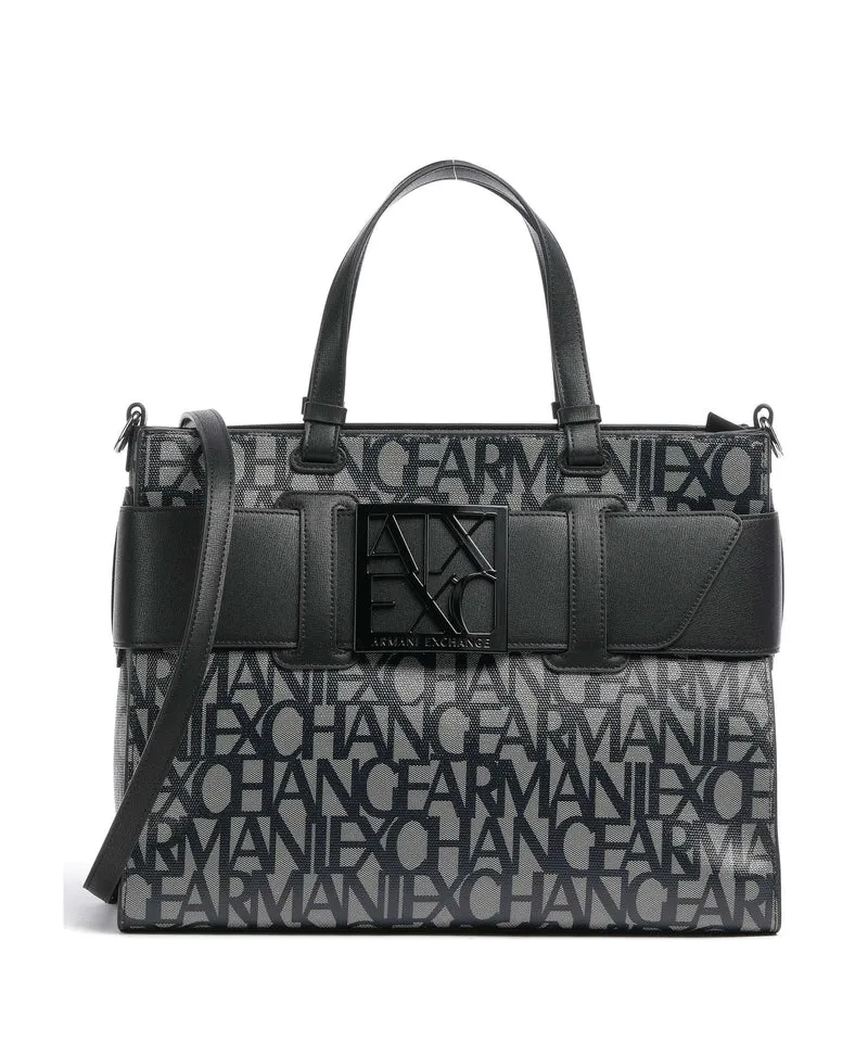 Armani Exchange Susy Bolso de mano beige/black