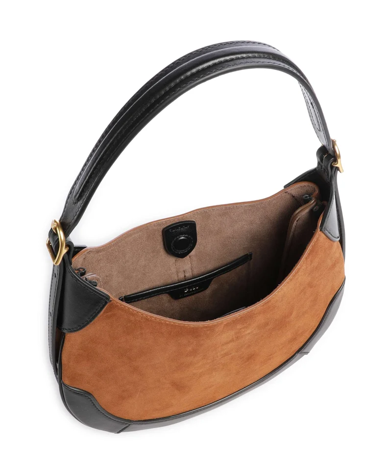Polo Ralph Lauren ID Collection Small Bolso de hobo toffee/black