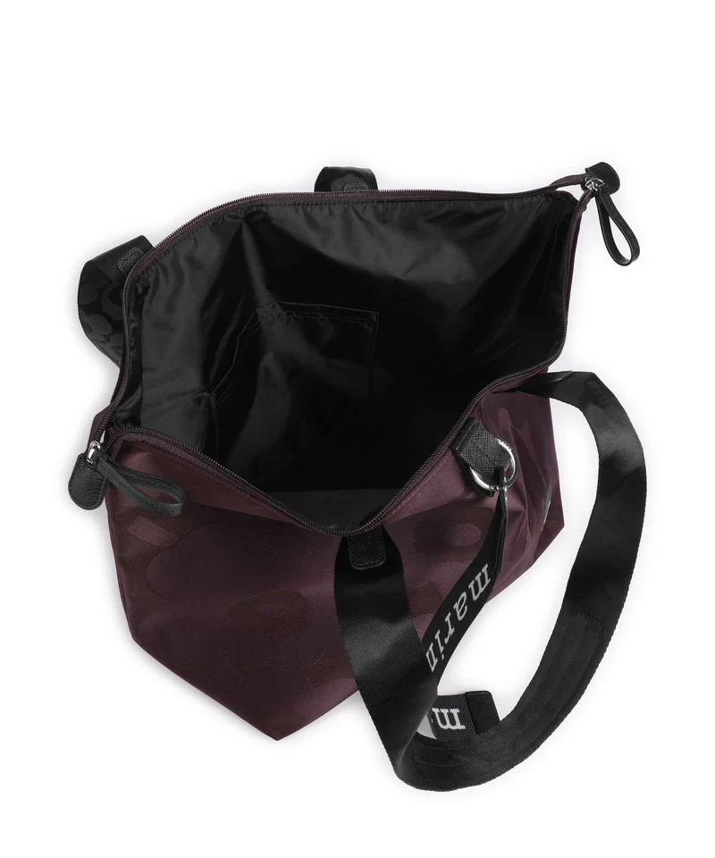 Marimekko Wear All Day M Unikko Bolsa shopping wine red/dark wine