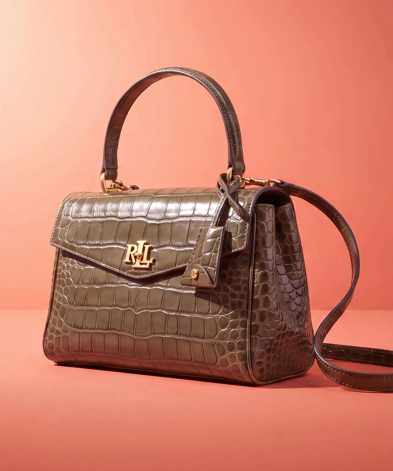 Lauren Ralph Lauren Farrah Small Bolso de mano botanic green