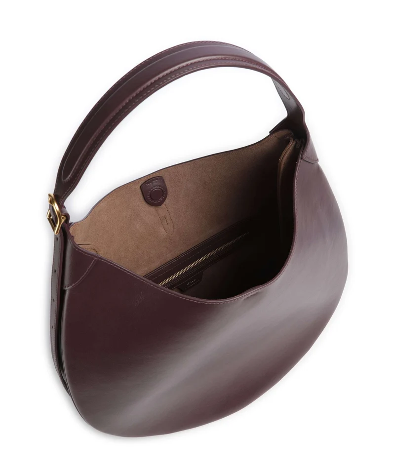 Polo Ralph Lauren ID Collection Medium Bolso de hobo midnight merlot