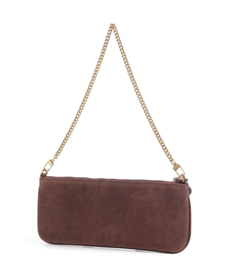 Pinko Flat Horizontal Bolso de hombro castano intenso/antique gold
