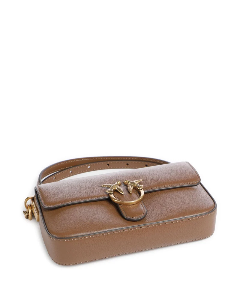 Pinko Love One Baby Slouchy Bandolera marrone cognac/antique gold