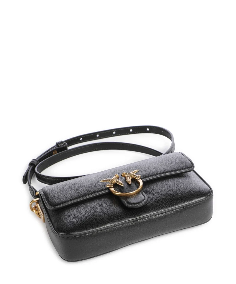 Pinko Love One Baby Slouchy Bandolera nero/antique gold