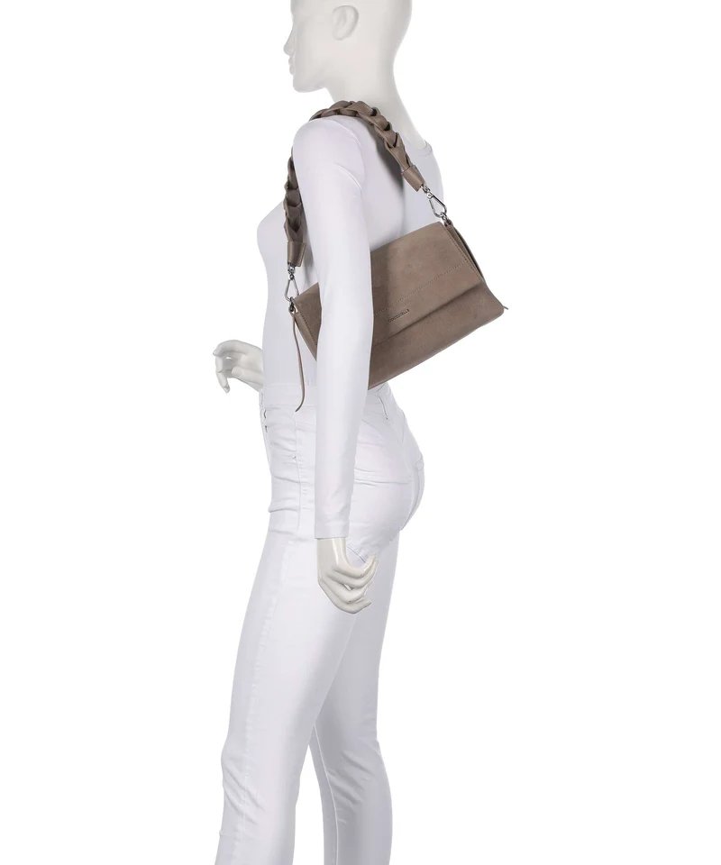 Coccinelle Boheme Suede Bolso de hombro warm taupe