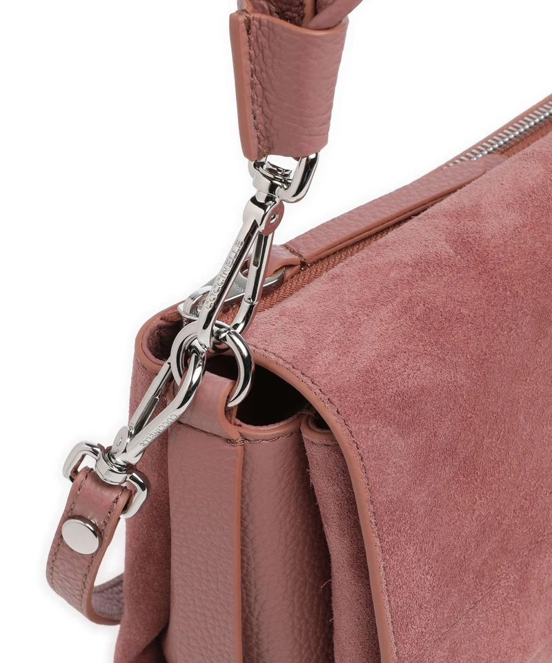 Coccinelle Boheme Suede Bolso de hombro winter rose