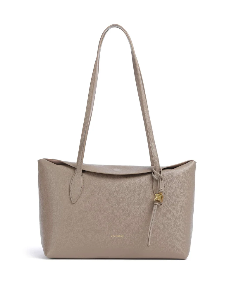 Coccinelle Thess Bolsa shopping warm taupe