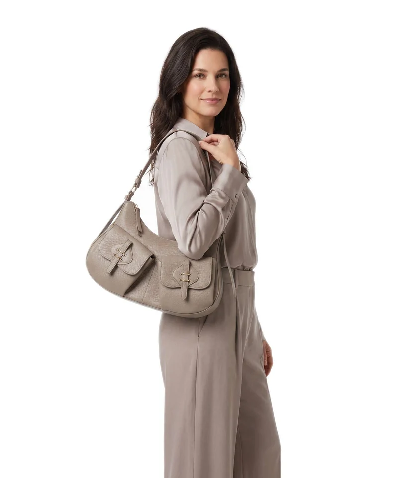 Coccinelle Mavery Pocket Bolso de hobo warm taupe