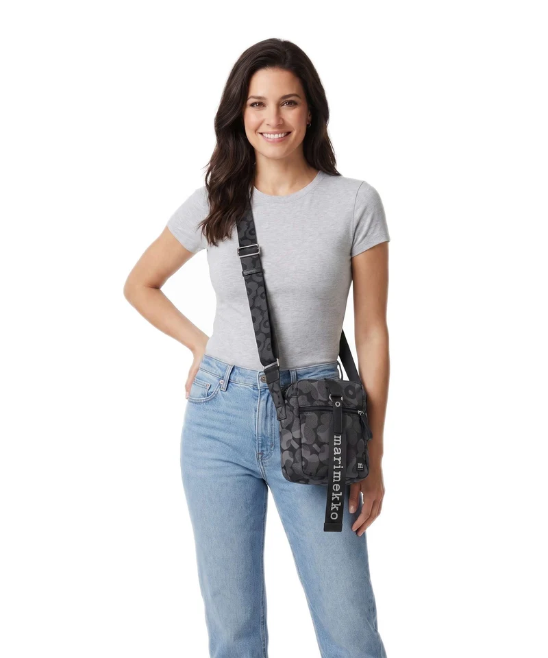 Marimekko Wear All Day Unikko Bandolera grey/dark grey