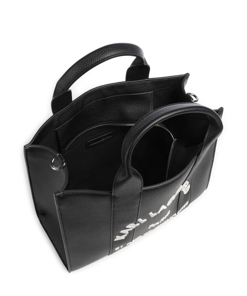 Karl Lagerfeld K/Rue St Guillaume Medium Bolso de mano white/black