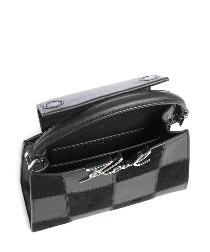 Karl Lagerfeld K/Signature Mini Bolso de mano black nickel