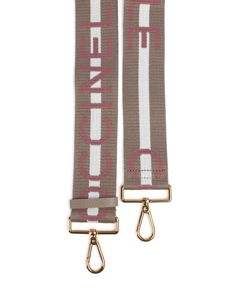 Coccinelle Nastro Signature Correa para bolso multi new warm taupe