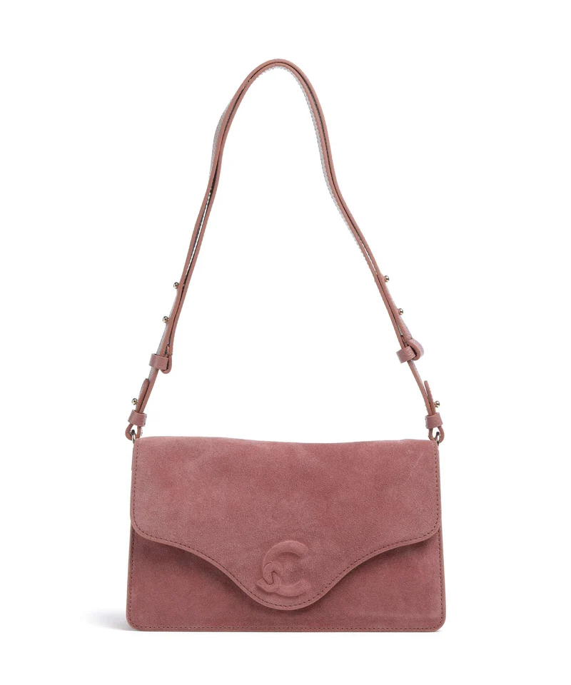 Coccinelle C-Me Softy Suede Bolso de hombro winter rose