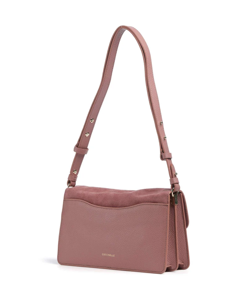 Coccinelle C-Me Softy Suede Bolso de hombro winter rose