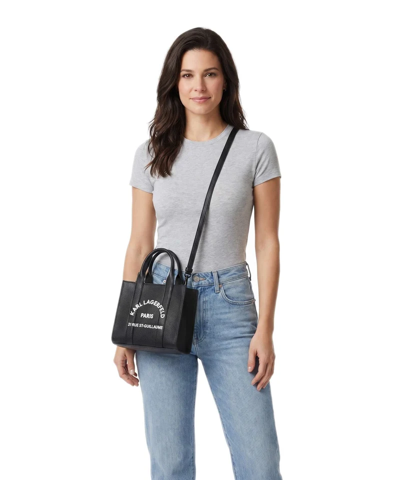 Karl Lagerfeld K/Rue St Guillaume Mini Bolso de mano white/black