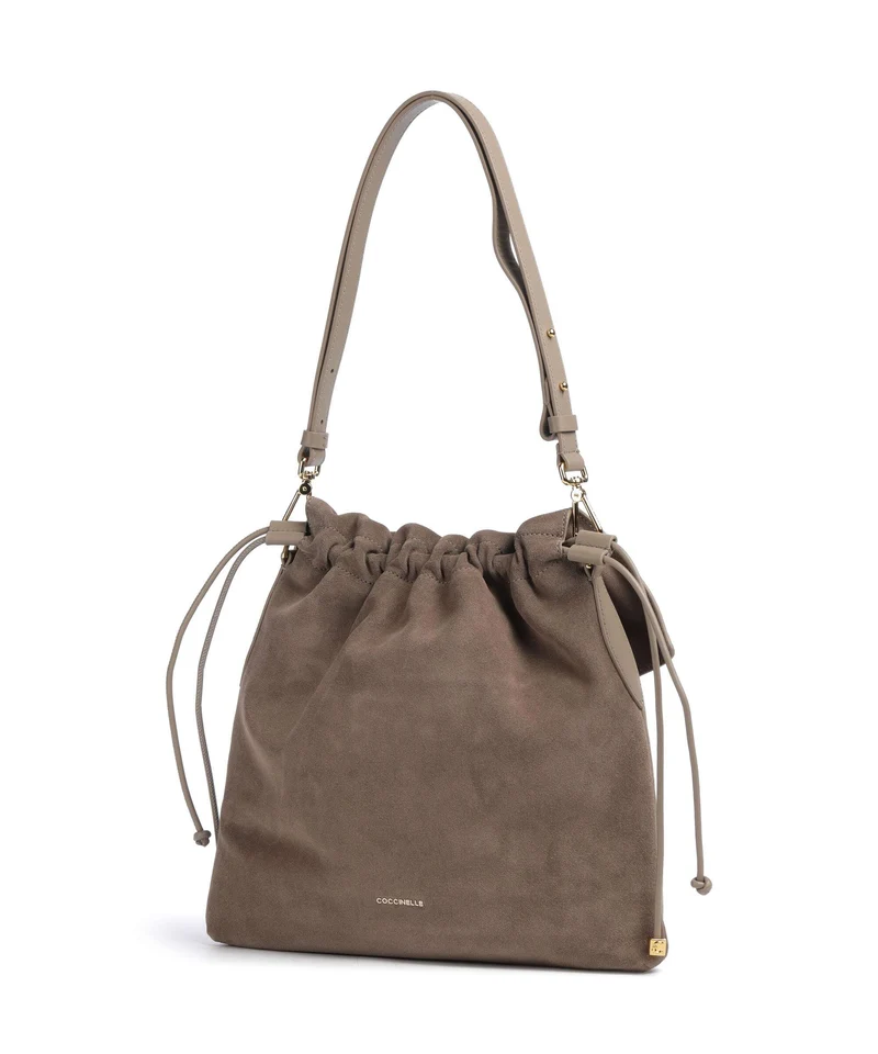 Coccinelle Lidia Suede Bolso de hobo warm taupe