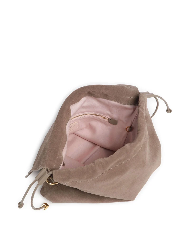 Coccinelle Lidia Suede Bolso de hobo warm taupe