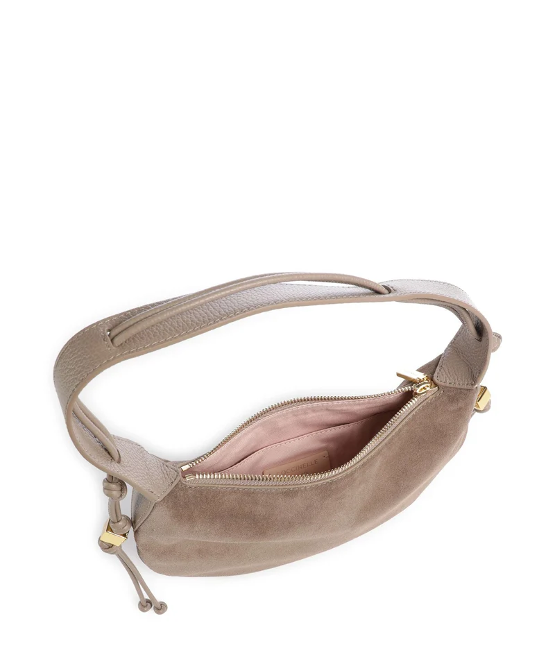 Coccinelle Thess Suede Bolso de hobo warm taupe