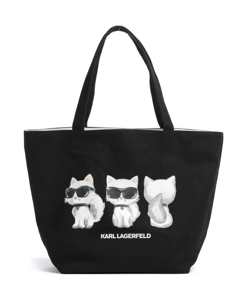 Karl Lagerfeld Ikon Choupette Bolsa shopping black