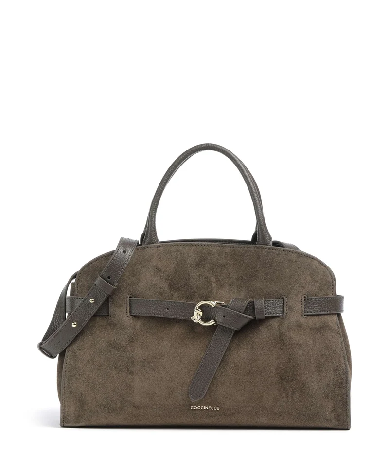 Coccinelle Sabine Suede Bolso de mano fango