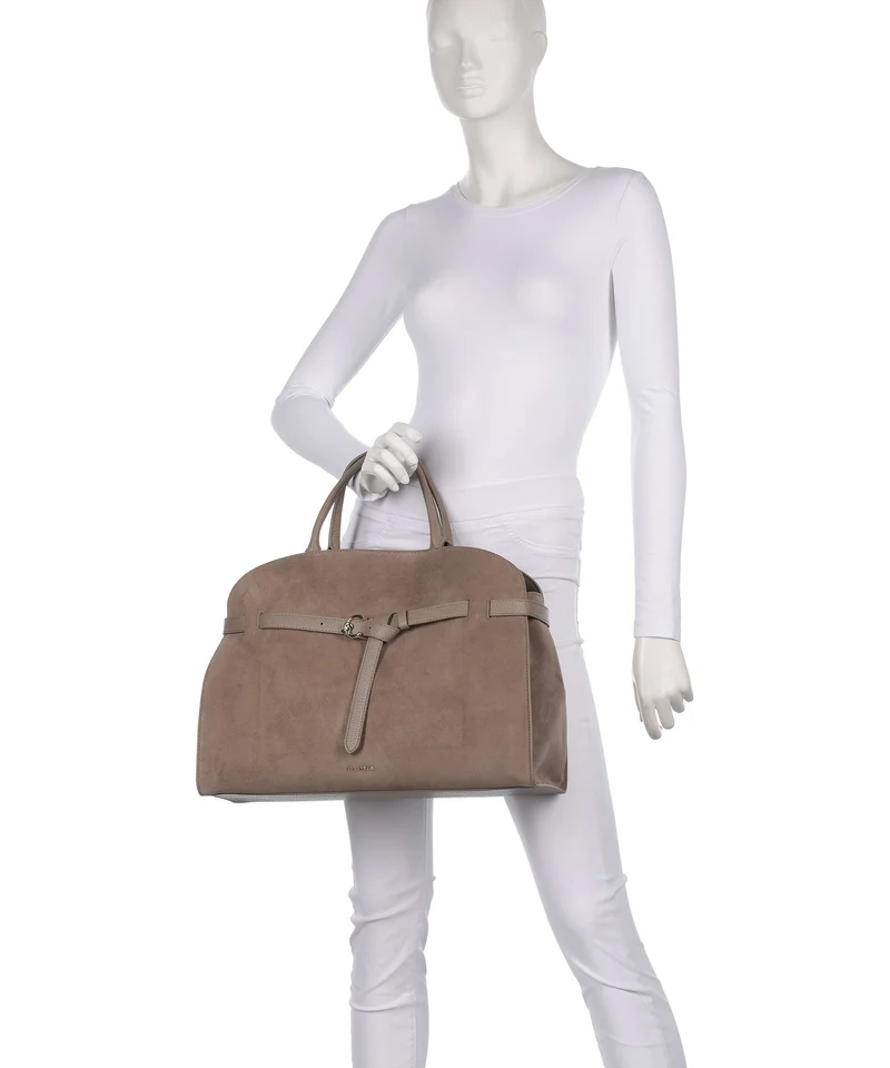 Coccinelle Sabine Suede Bolso de mano warm taupe