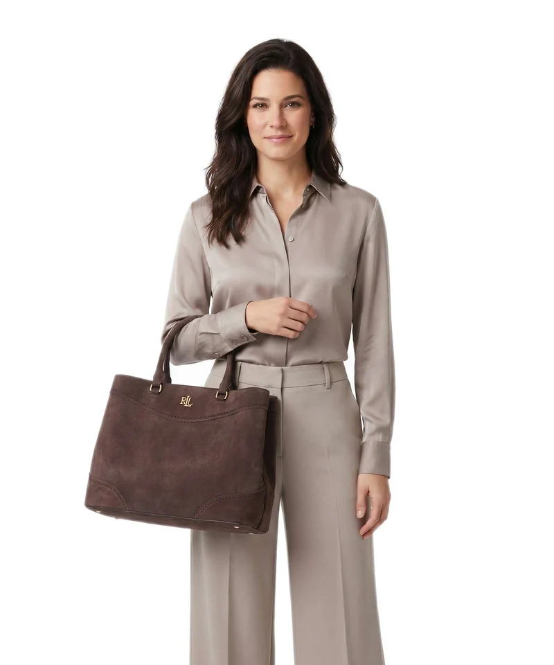 Lauren Ralph Lauren Marcy 36 Bolso de mano chestnut brown