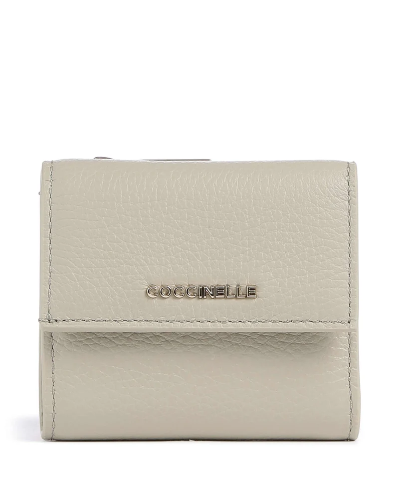 Coccinelle Metallic Soft Monedero eucalipto