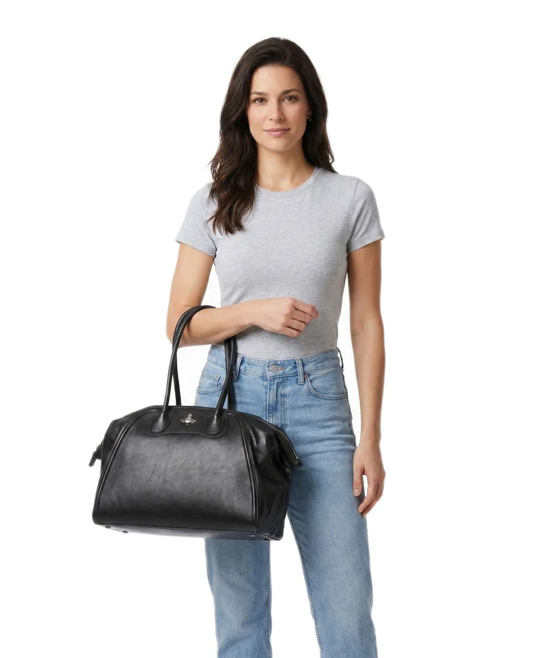 Vivienne Westwood Shirley Supple Bolsa shopping black