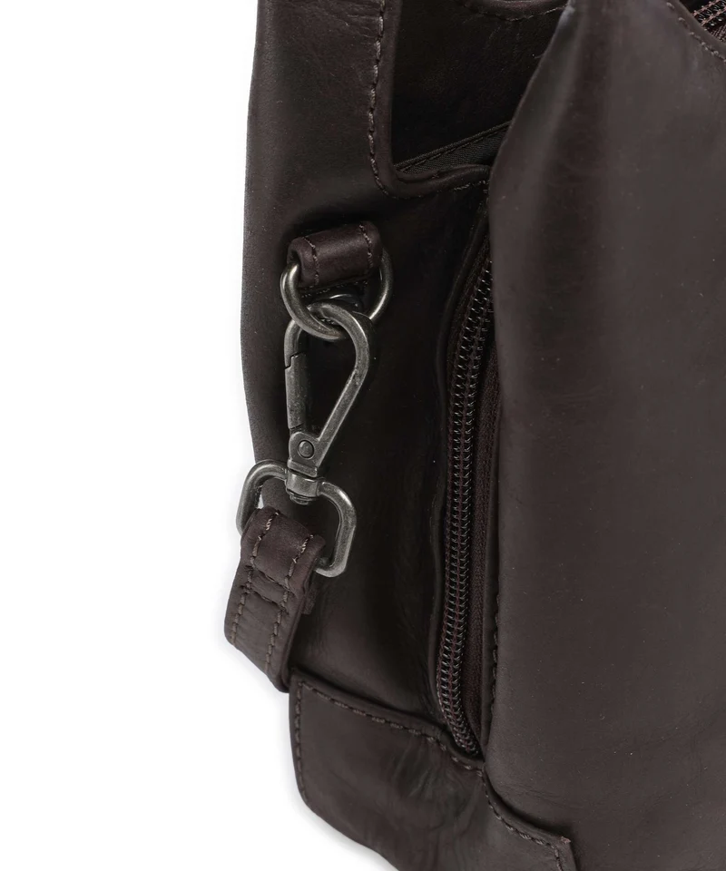 The Chesterfield Brand Wax Pull Up Cow Lunera Bolso de mano brown