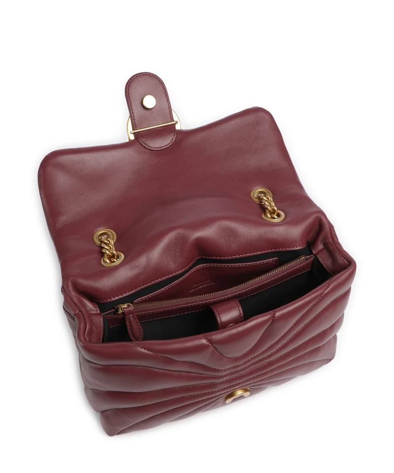 Pinko Love Puff Classic Bolso de hombro ribes intenso/antique gold