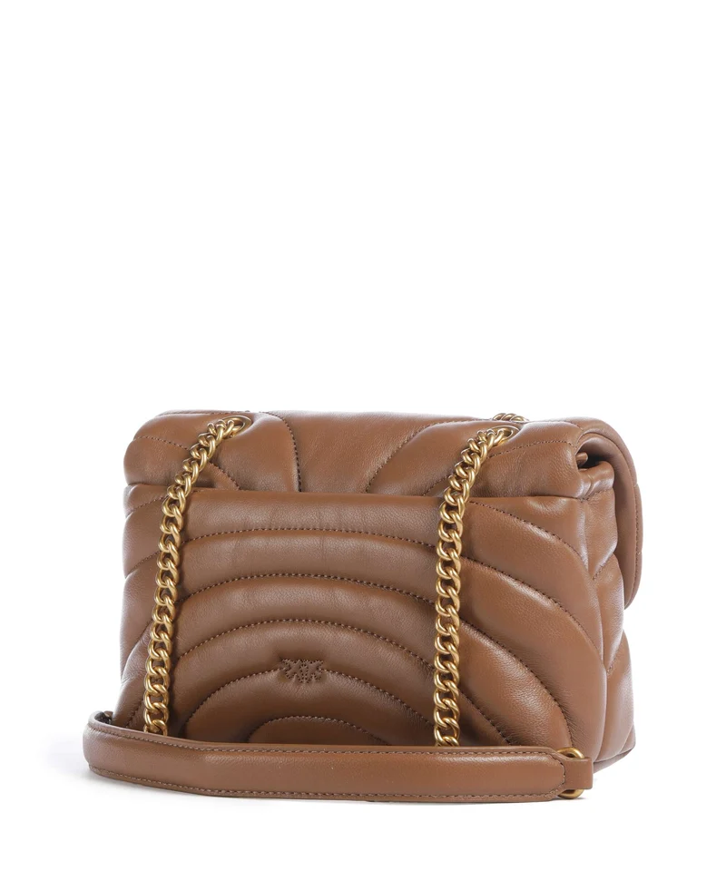 Pinko Love Puff Mini Bolso de hombro marrone cognac/antique gold