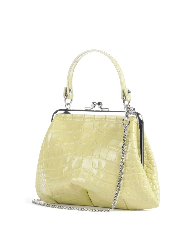 Vivienne Westwood Granny Frame Embossed Croc Bolso de mano lime green