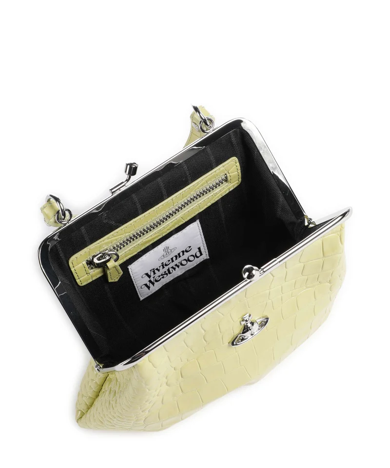 Vivienne Westwood Granny Frame Embossed Croc Bolso de mano lime green