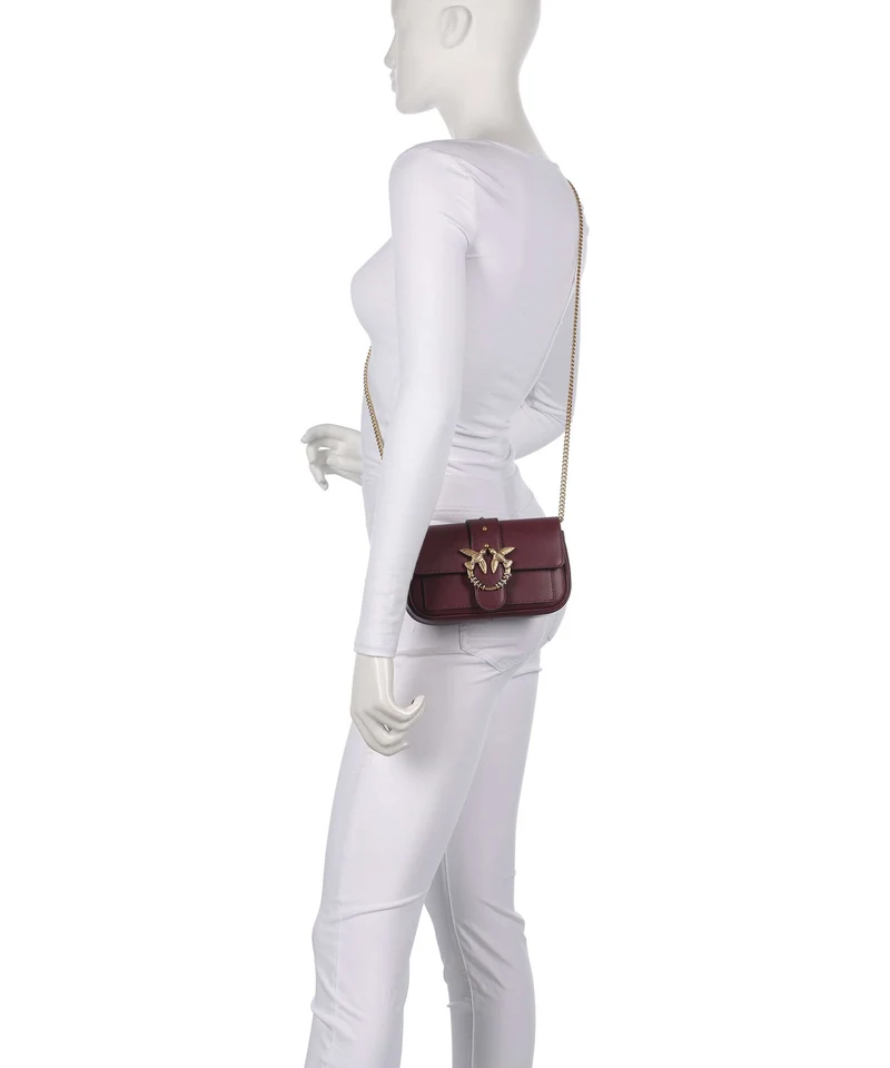 Pinko Love One Pocket New Buckle Bandolera ribes intenso/antique gold
