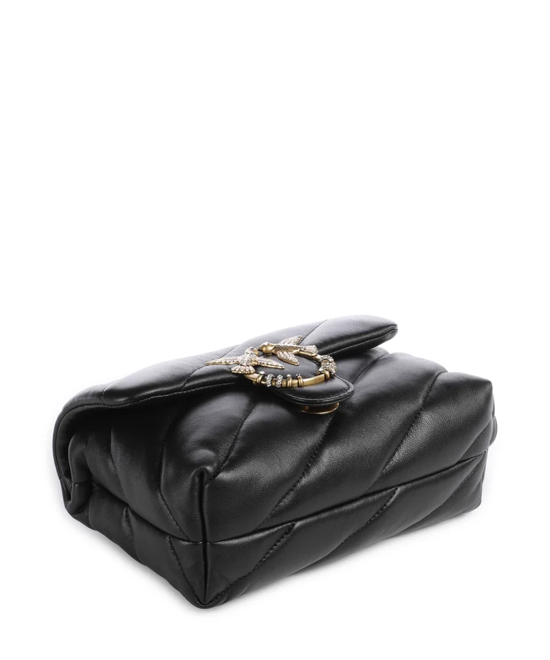 Pinko Love Puff Mini New Buckle Bolso de hombro nero/antique gold