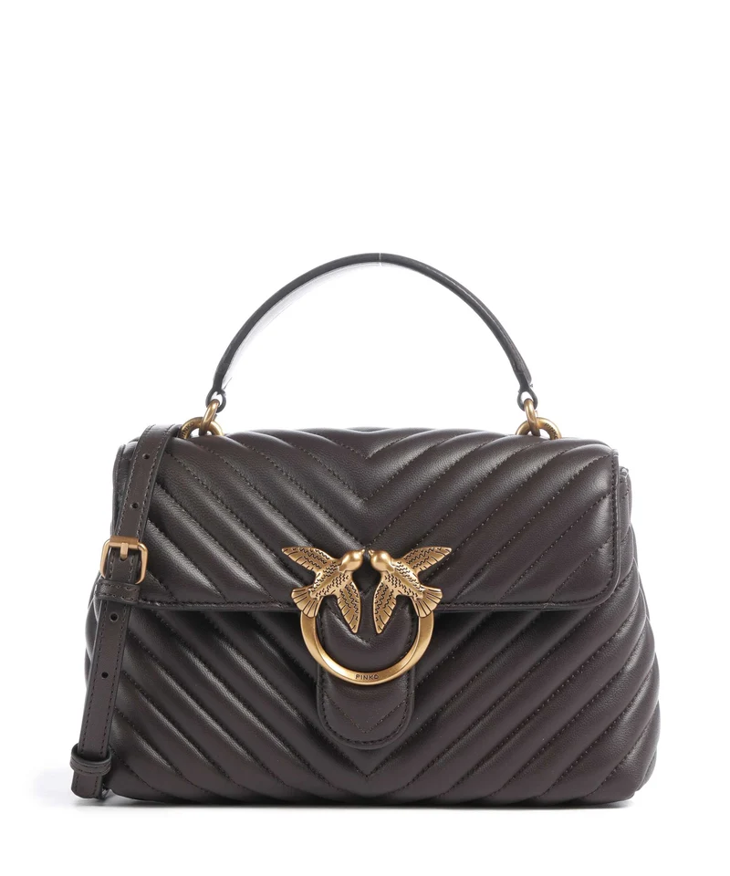Pinko Love Lady Puff Mini Bolso de mano marrone marasca/antique gold