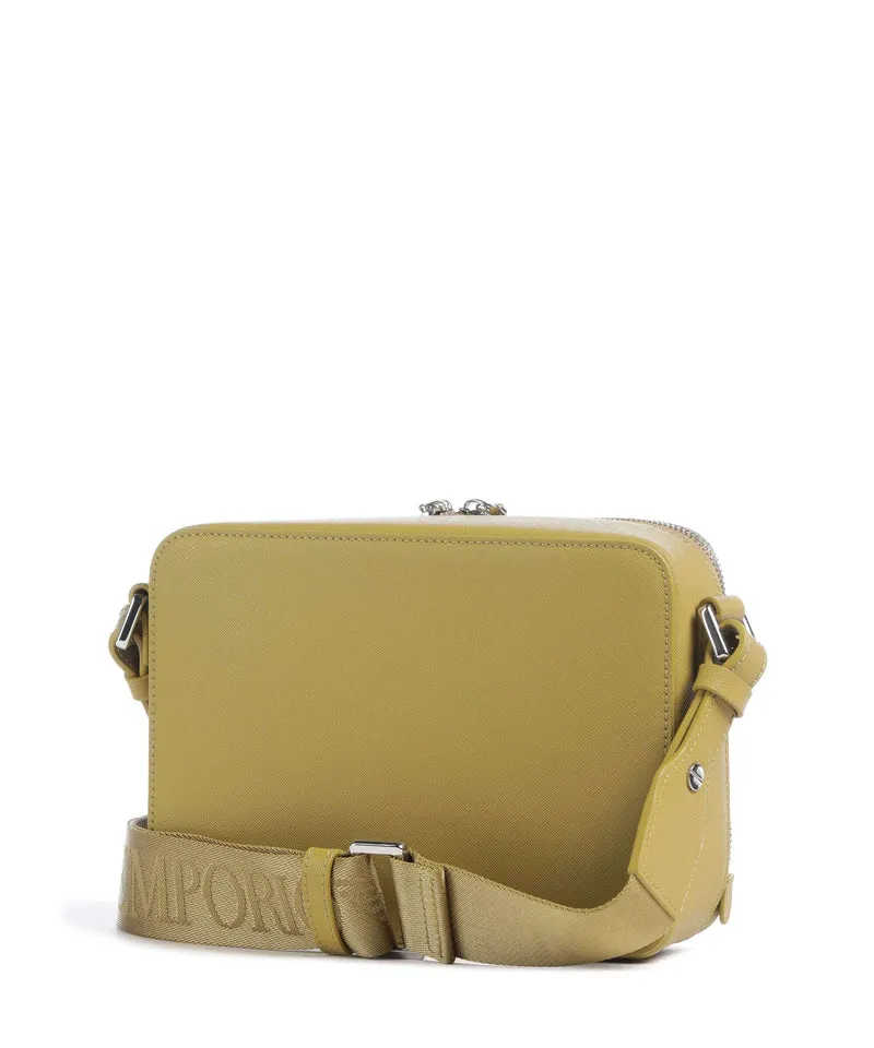 Emporio Armani Business Regenerated Bandolera ecru olive