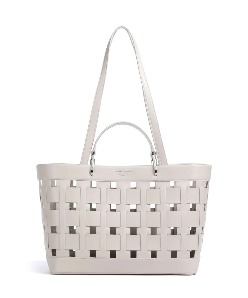 Emporio Armani My EA M Bolsa shopping silver gray