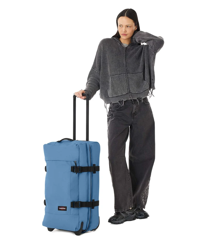 Eastpak Tranverz M Bolso de viaje con ruedas aviator blue