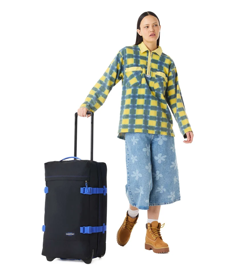 Eastpak Tranverz M Bolso de viaje con ruedas black/blue