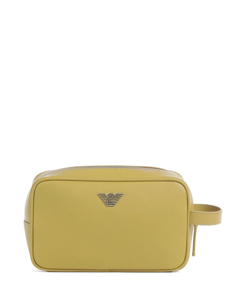 Emporio Armani Business Regenerated Neceser ecru olive