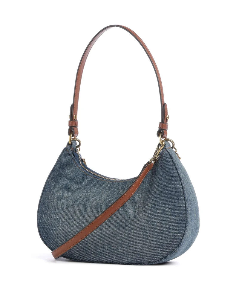 Lauren Ralph Lauren Marcy Medium Bolso de hombro oxford blue/lauren tan